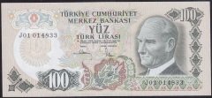 6.EMİSYON 3.TERTİP 100 LİRA J01 014833 ÇÇT +