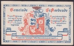 ALMANYA  1 MARK NOTGELD  1921 ÇİL