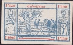 ALMANYA  1 MARK NOTGELD  1921 ÇİL