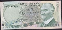 6.Emisyon 1.Tertip 10 Lira D39 220559 Çilaltı Çil