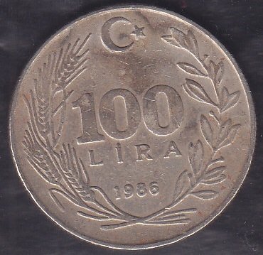 1986 Yılı 100 Lira