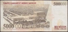 7.Emisyon 5 000 000 Lira B20 336020 Çok Temiz