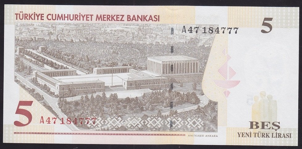 8.EMİSYON 5 YTL A47 184777 ÇİL