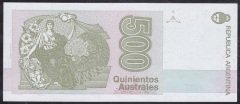 Arjantin 500 Australes 1990 Çil Pick 328b