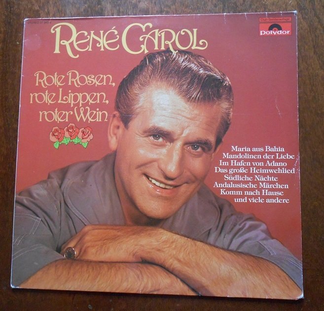 RENE CAROL - ROTE ROSEN KAPAK ÇİLALTI- PLAK ÇİL