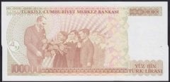 7.EMİSYON 3.TERTİP 100000 LİRA F75 314413 ÇİL BLOK RADAR
