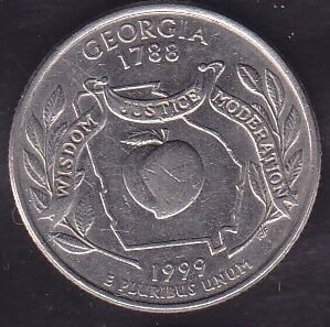 Amerika Çeyrek Dolar 1999 Hatıra Georgia D