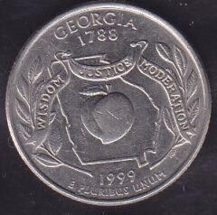 Amerika Çeyrek Dolar 1999 Hatıra Georgia D