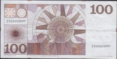 Hollanda 100 Gulden 1970 Çok Temiz +