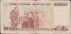 7.EMİSYON 1.TERTİP 100000 LİRA A05 060273 TEMİZ