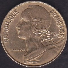 FRANSA 20 CENTİMES 1964