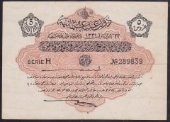 REŞAT 5 KURUŞ 22 ARALIK 1331 H 289839 ÇOK TEMİZ +