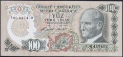 6.EMİSYON 1.TERTİP 100 LİRA A06 447402 ÇOK TEMİZ +