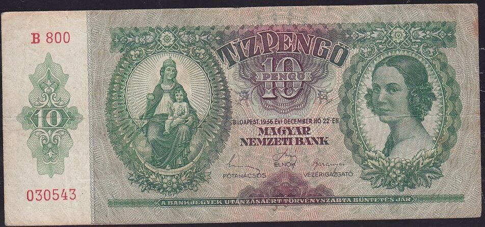 Macaristan 10 Pengo 1936 Çok Temiz