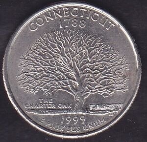 Amerika Çeyrek Dolar 1999 Hatıra Connecticut D