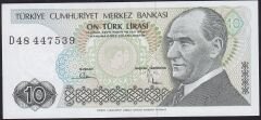 7.Emisyon 2.Tertip 10 Lira D48 447539 Çilaltı