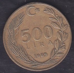 1989 Yılı 500 Lira