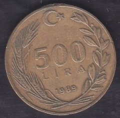 1989 Yılı 500 Lira