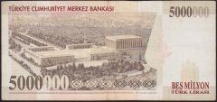 7.Emisyon 5 000 000 Lira D51 620667 Çok Temiz