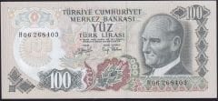 6.Emisyon 2.Tertip 100 Lira H06 268403 Çilaltı