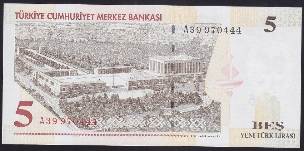 8.EMİSYON 5 YTL A39 970444 ÇİL