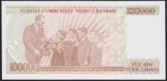 7.EMİSYON 3.TERTİP 100000 LİRA F70 361876 ÇİL