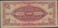 Macaristan 10000 Pengo 1945 Çok Temiz+