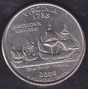 Amerika Çeyrek Dolar 2000 Hatıra Virginia P