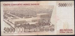 7.Emisyon 5 000 000 Lira D49 739214 Çok Temiz