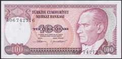 7.Emisyon 1.Tertip 100 Lira A06 742776 Çilaltı Çil