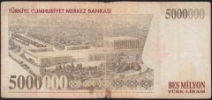 7.Emisyon 5 000 000 Lira A65 943978 Temiz