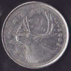 KANADA 25 CENT 2008