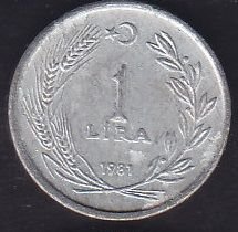 1981 Yılı 1 Lira