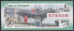 2008 9 ŞUBAT ÇEYREK BİLET R SERİSİ
