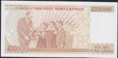 7.EMİSYON 3.TERTİP 100000 LİRA F61 053438 ÇİL