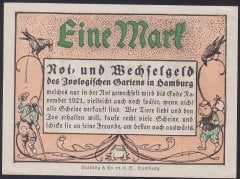 ALMANYA  1 MARK NOTGELD  1921 ÇİL