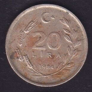 1984 Yılı 20 Lira