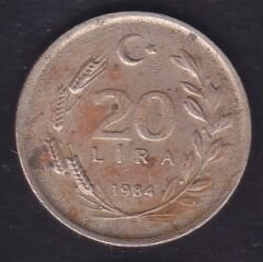 1984 Yılı 20 Lira