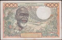 Batı Afrika Devletleri 1000 Frank 1961 Çok Temiz+ ( Fildişi Sahili ) Pick 203B/b
