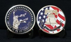 Amerika Özgürlük Heykeli Madalya Kapsülünde Çil 43 mm