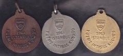 YÜZME İHTİSAS KULÜBÜ 1943 - 3 LÜ TAKIM -- 3.5 CM eski para fiyatları