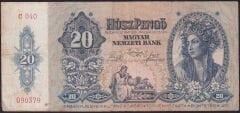 Macaristan 20 Pengo 1941 Çok Temiz