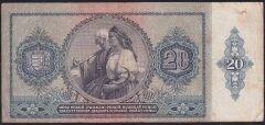 Macaristan 20 Pengo 1941 Çok Temiz