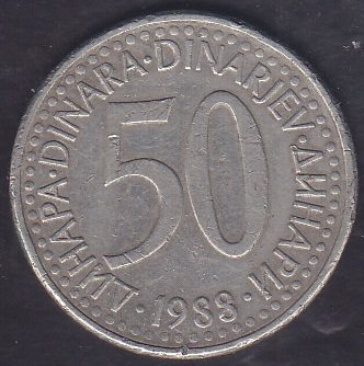 Yugoslavya 50 Dinar 1988