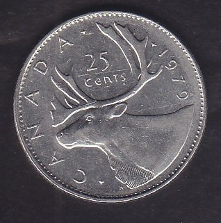 KANADA 25 CENT 1979