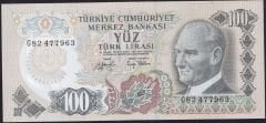 6.Emisyon 2.Tertip 100 Lira G82 477963 Çok Çok Temiz+