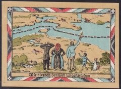 ALMANYA  1 MARK NOTGELD  1920 ÇİL