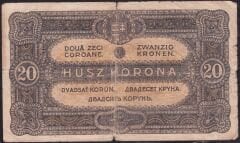 Macaristan 20 Korona 1920 Temiz