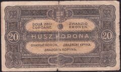Macaristan 20 Korona 1920 Temiz