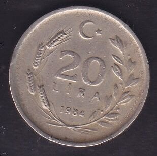 1984 Yılı 20 Lira